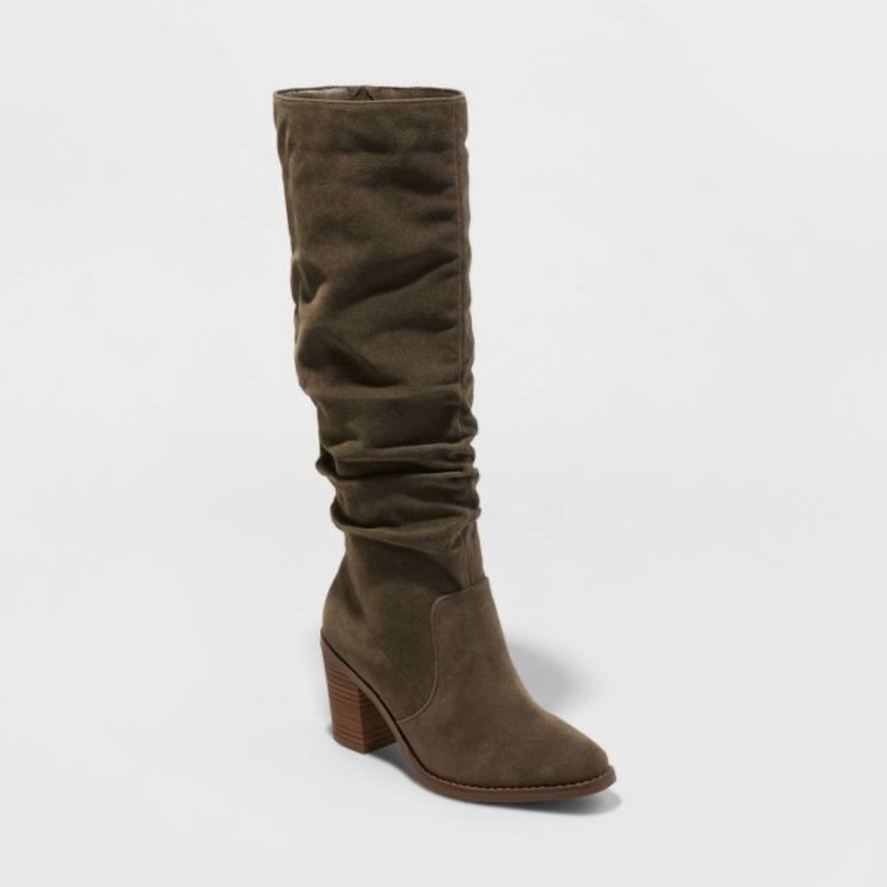 Universal Thread Olive Heeled Boots